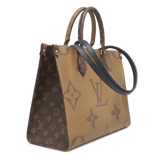 Louis Vuitton Tote On The Go MM Monogram Canvas Reverse Gold Handbag — view 2