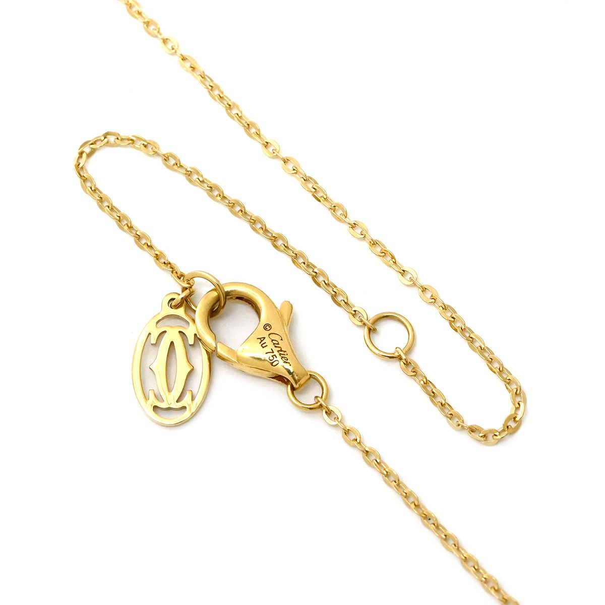 Cartier Necklace Baby Trinity Diamond Yellow Gold White Pink 18k — view 4