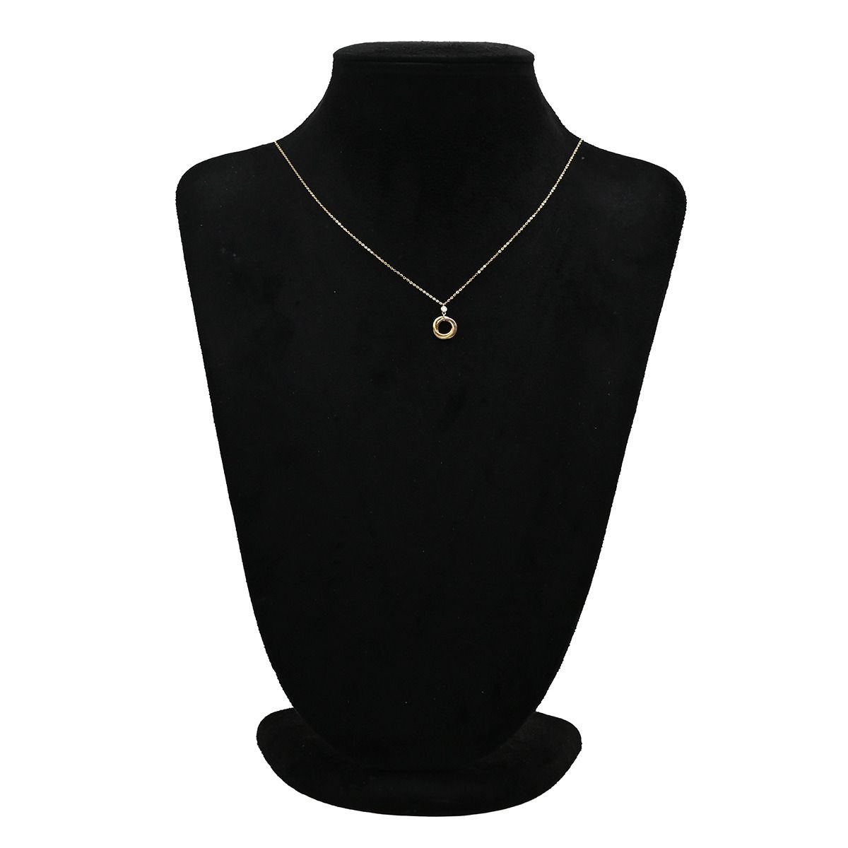 Cartier Necklace Baby Trinity Diamond Yellow Gold White Pink 18k — view 7