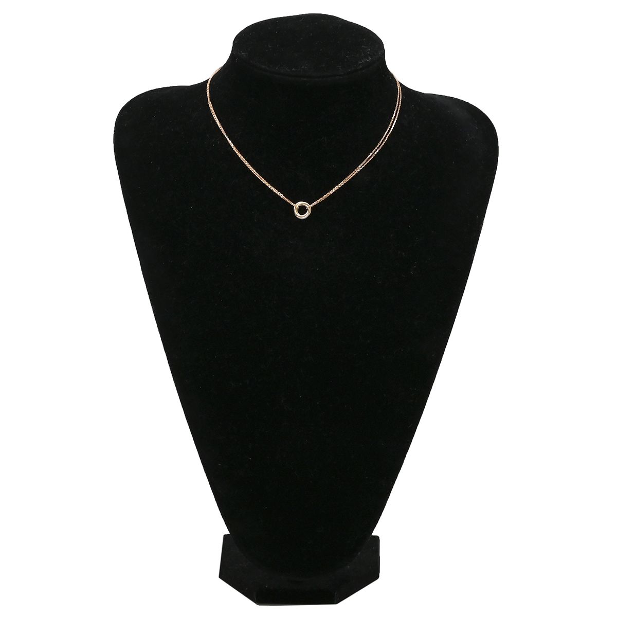 Cartier Necklace Baby Trinity Yellow Gold White Pink 18k Chain — view 6