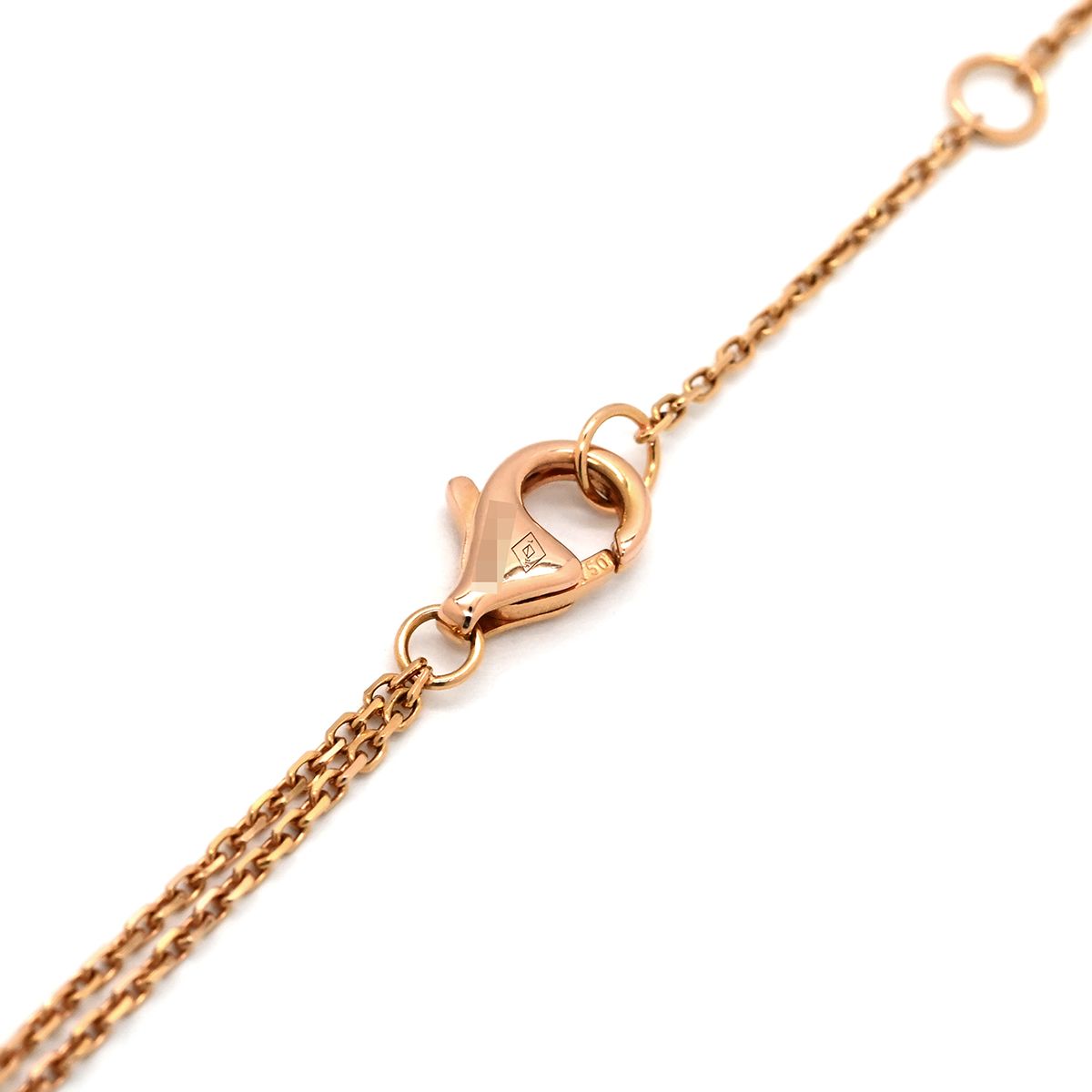 Cartier Necklace Baby Trinity Yellow Gold White Pink 18k Chain — view 5