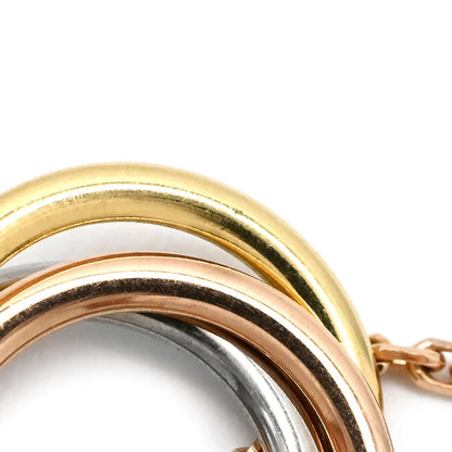 Cartier Necklace Baby Trinity Yellow Gold White Pink 18k Chain — view 3