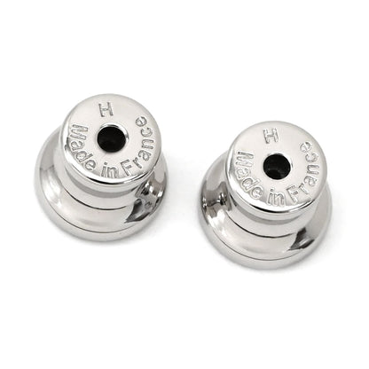 Hermes Earrings Pop Mini Enamel Rose Dragee Silver Pop Motif PG RG — view 7