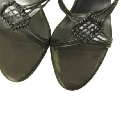 Gucci Sandals Pointed Toe Leather Black — view 7