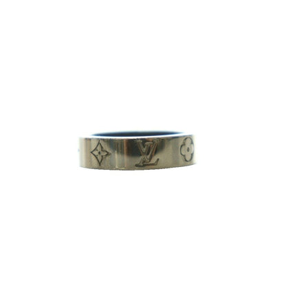 Louis Vuitton Signature Collection Ring LV Mosaic Thin Monogram Solid L — view 4
