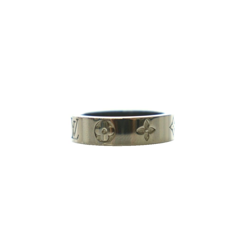 Louis Vuitton Signature Collection Ring LV Mosaic Thin Monogram Solid L — view 2