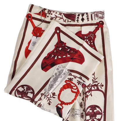 Hermes Pants Wide All Over Print Silk Bore — view 3