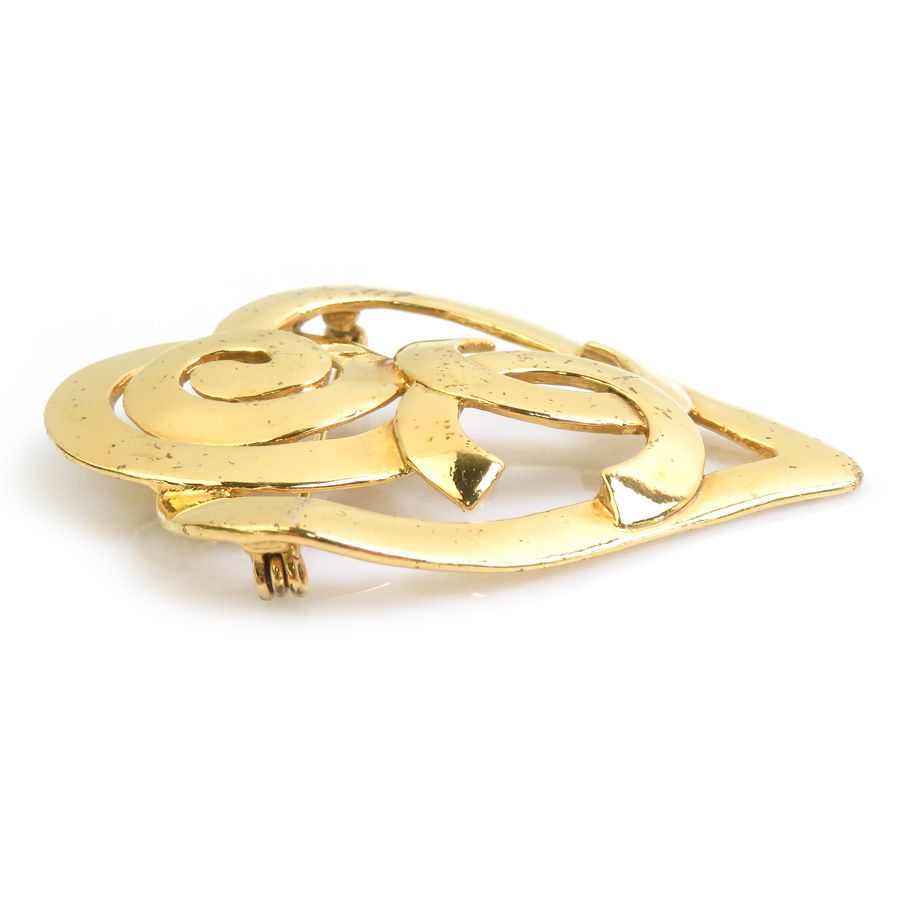 Chanel Brooch CC Logo — view 3