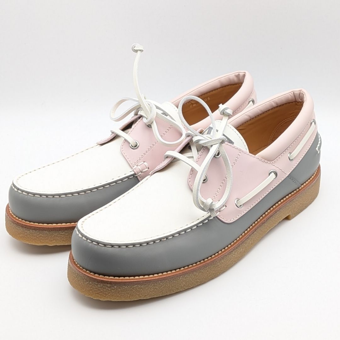 Louis Vuitton Deck Shoes Multicolor White Pink Gray Sneakers