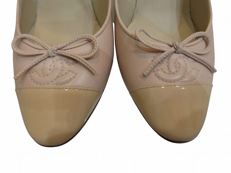 Chanel Pumps CC Logo Pink Heels — view 8