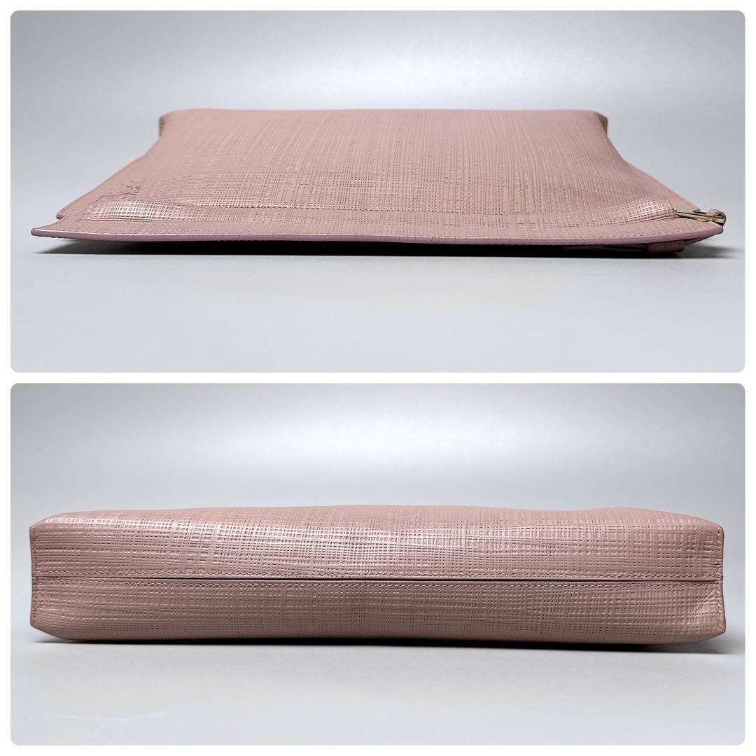 Loewe T Pouch Clutch Pink Beige Anagram — view 5
