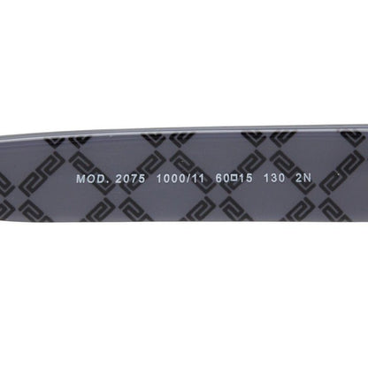 Versace Logo Sunglasses Black Silver Gray Acetate Metal Eyewear — view 5
