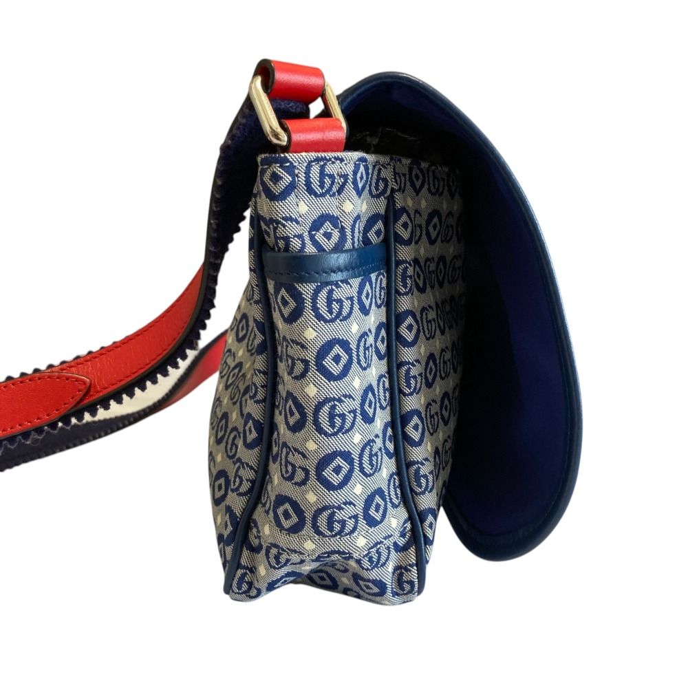 Gucci Chilled Lens Double Geometric Messenger Bag Navy Kids — view 5
