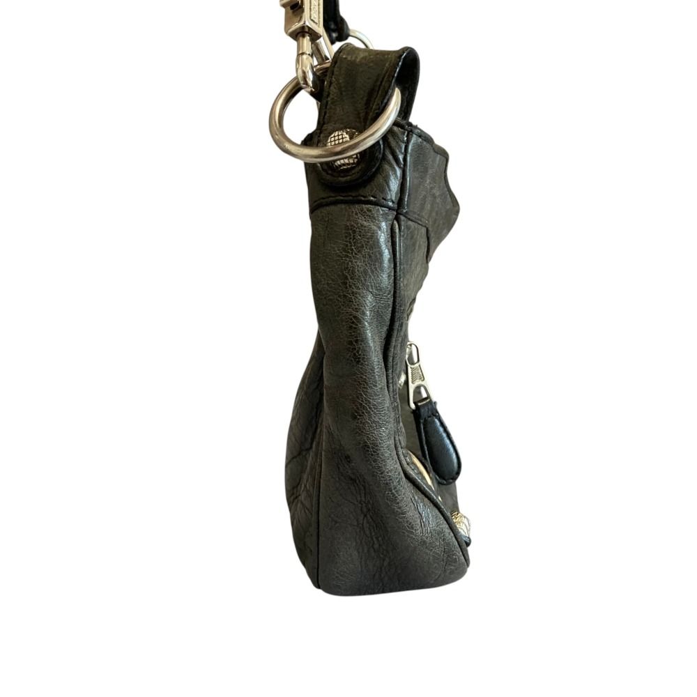 Balenciaga Giant Hip Leather Shoulder Bag Khaki — view 6