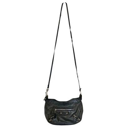 Balenciaga Giant Hip Leather Shoulder Bag Khaki — view 2