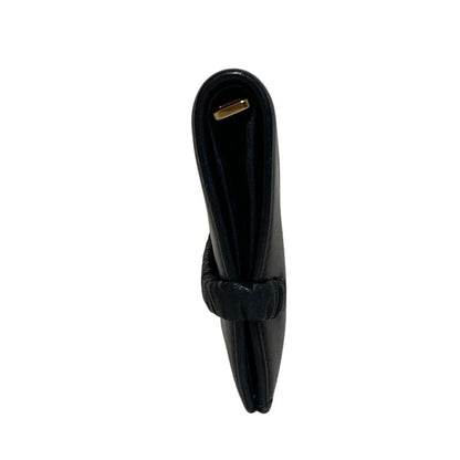 Miu Miu Leather Bifold Wallet with Band Black — view 2