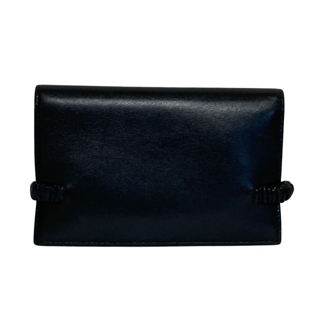 Miu Miu Leather Bifold Wallet with Band Black — view 3