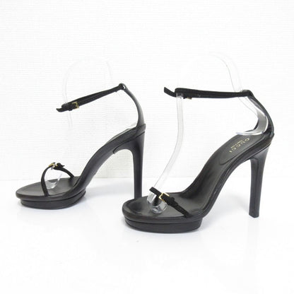 Gucci Ankle Strap High Sandals 34c Black — view 4