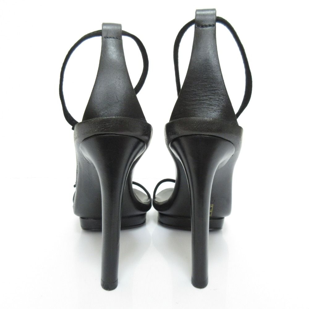 Gucci Ankle Strap High Sandals 34c Black — view 3