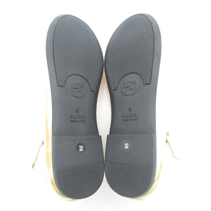 Gucci Yuko Higuchi Ankle Strap Ballet Shoes Flat Pumps Kids Gold — view 6