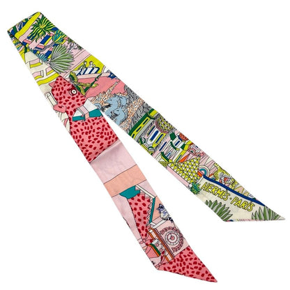 Hermes Animapolis Twilly Ribbon Scarf Multicolor — view 2