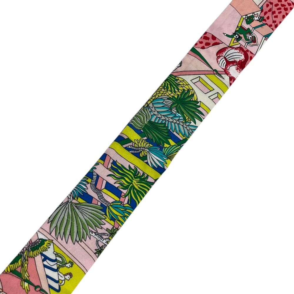Hermes Animapolis Twilly Ribbon Scarf Multicolor — view 5