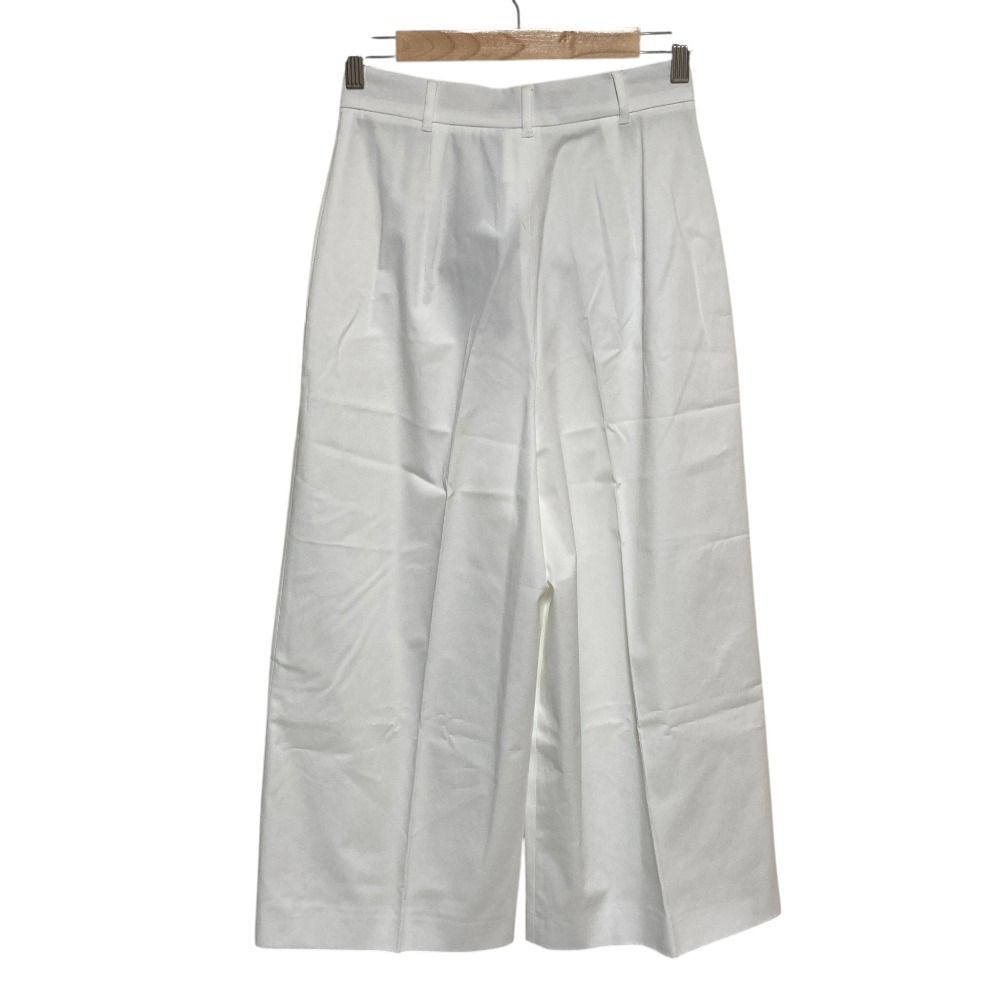 Max Mara Studio Msttequila Cropped Wide Pants White 36 — view 2