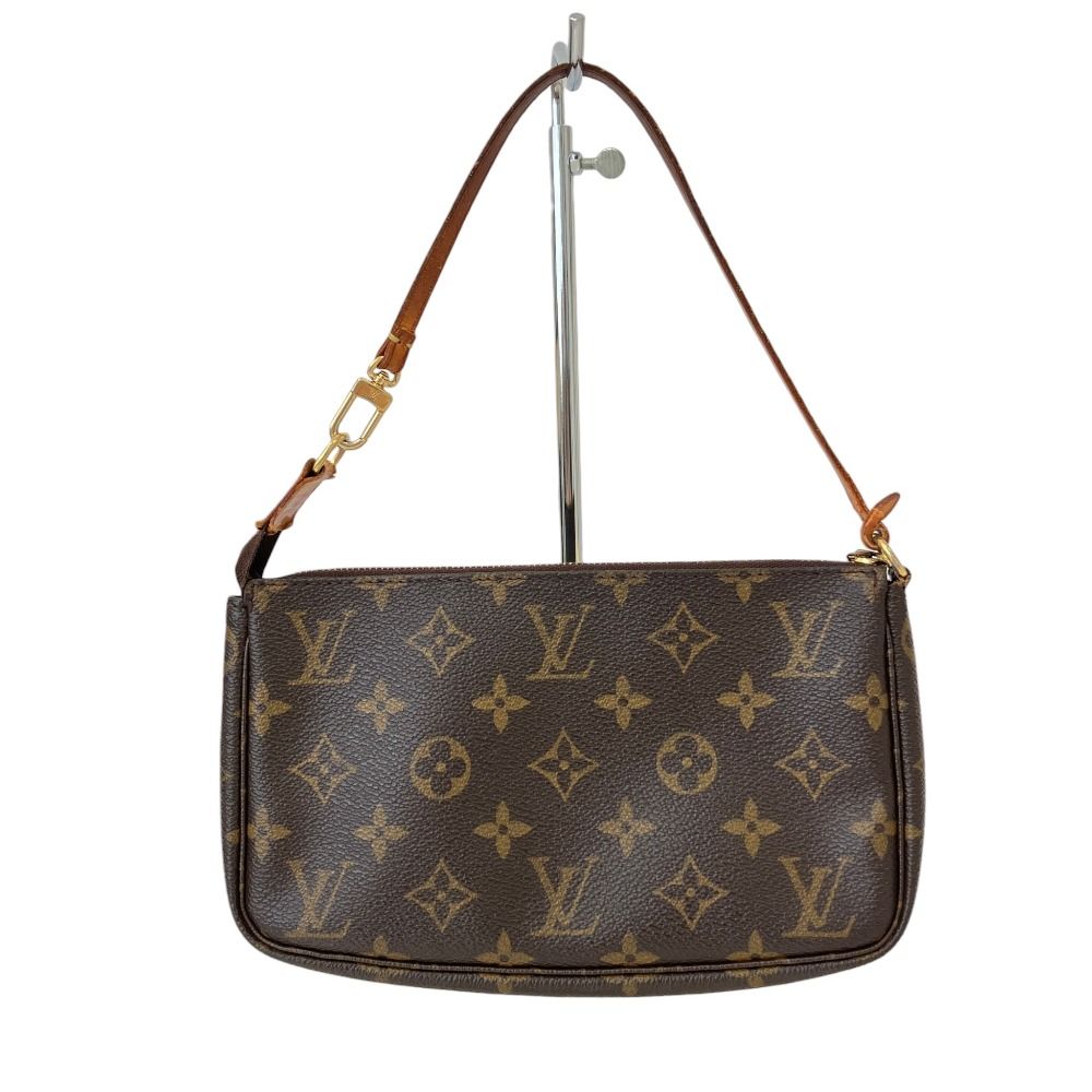 Louis Vuitton Monogram Pochette Soir Pouch Brown — view 2