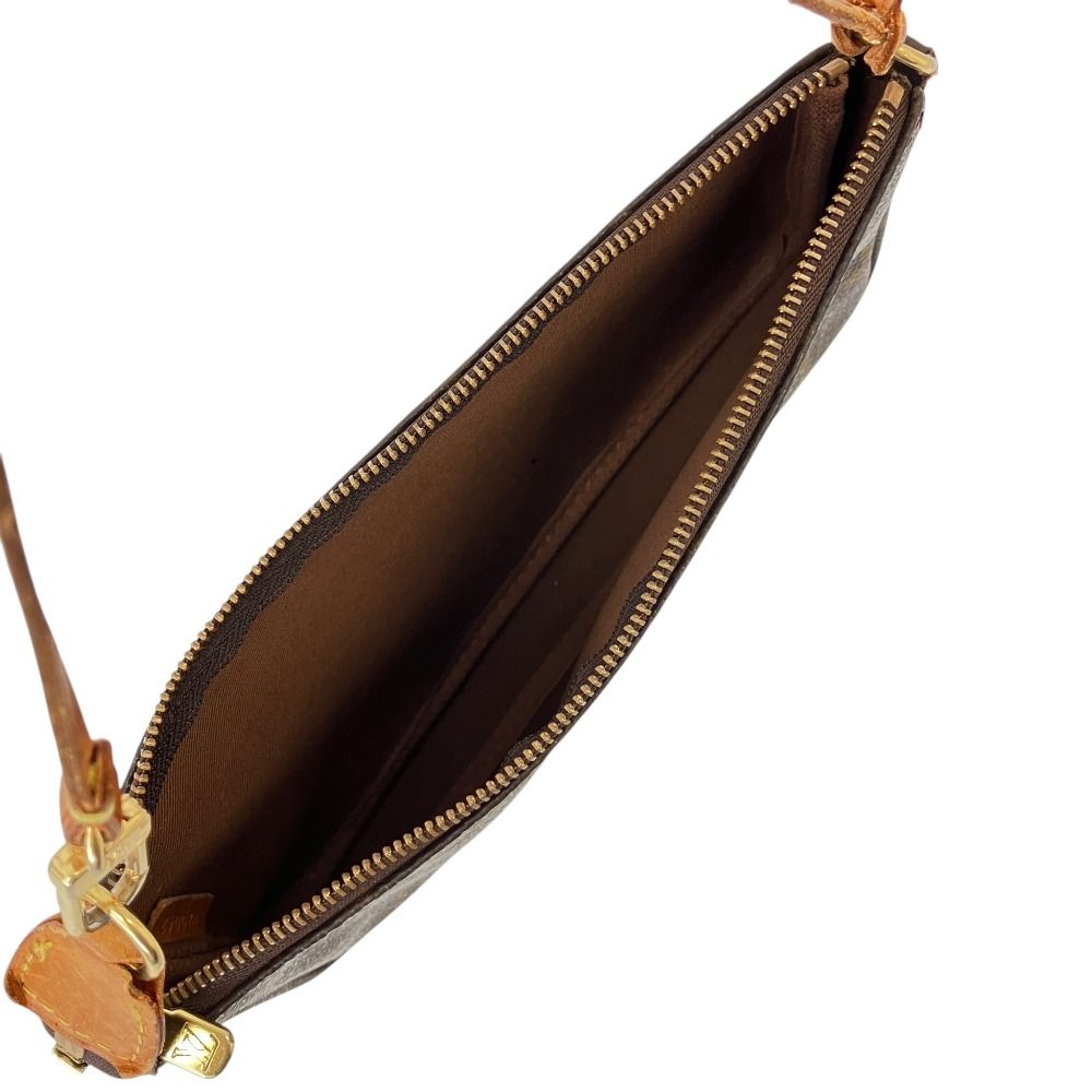 Louis Vuitton Monogram Pochette Soir Pouch Brown — view 6
