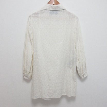 Gucci GG Jacquard Pullover Tunic Blouse White Sweater — view 2