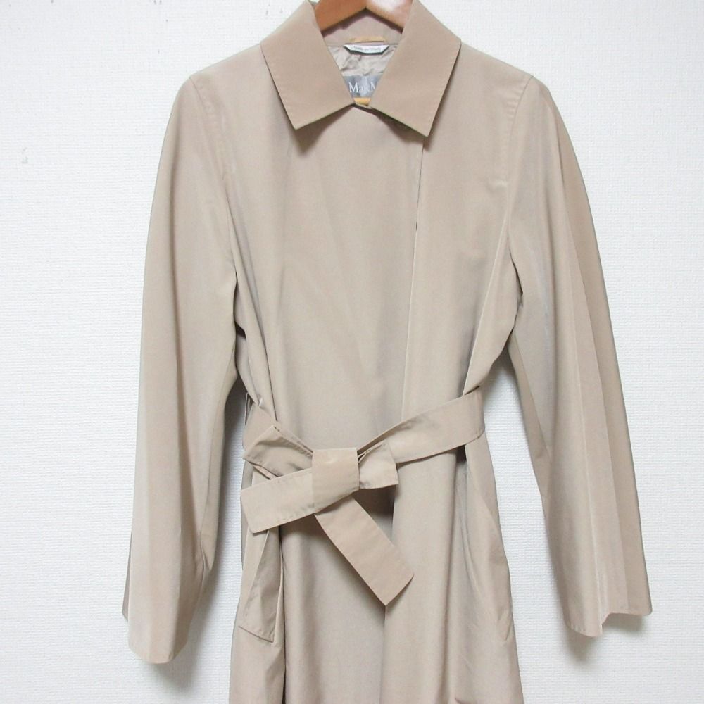 Max Mara with Belt Wrap Coat Spring Beige — view 4