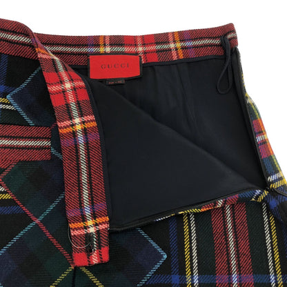 Gucci Wool Check Skirt Mix 38 — view 4