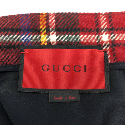 Gucci Wool Check Skirt Mix 38 — view 3