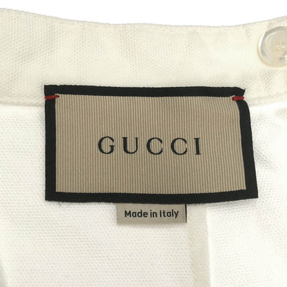 Gucci Cotton Canvas Pleated Midi Skirt White 38 — view 3