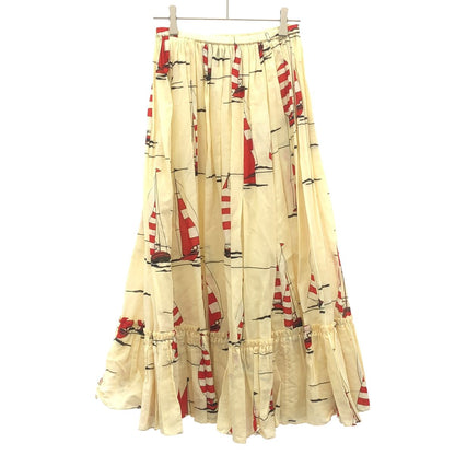 Gucci Yacht Print Skirt Ivory 38 — view 2