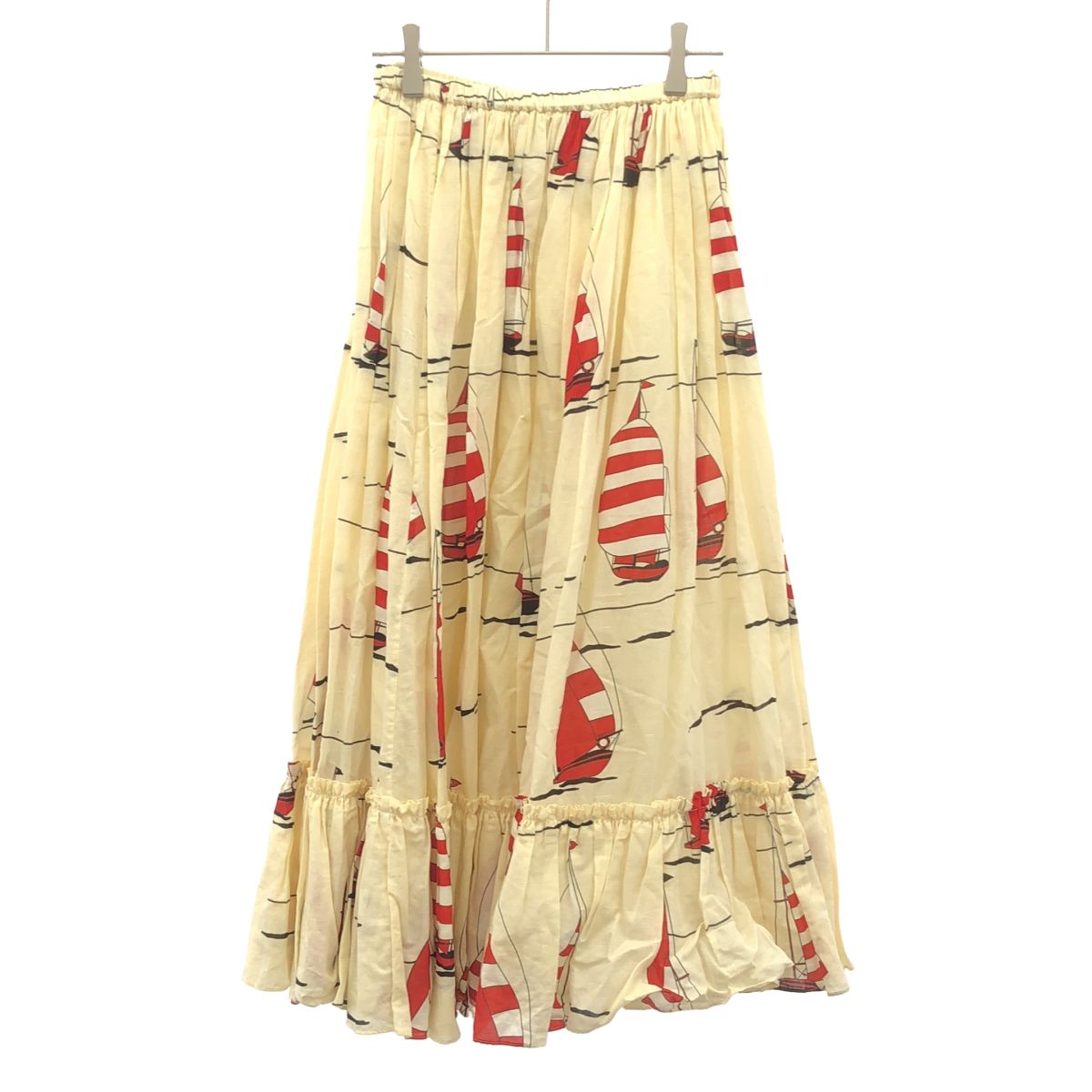 Gucci Yacht Print Skirt Ivory 38