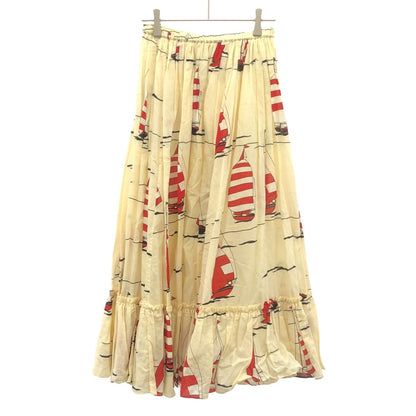 Gucci Yacht Print Skirt Ivory 38