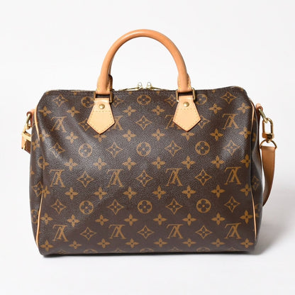 Louis Vuitton Monogram Speedy Bandouliere 30 Handbag Brown Gold — view 2