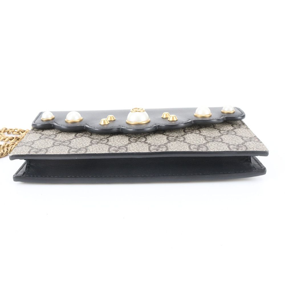Gucci GG Supreme Chain Wallet Leather Crossbody — view 5