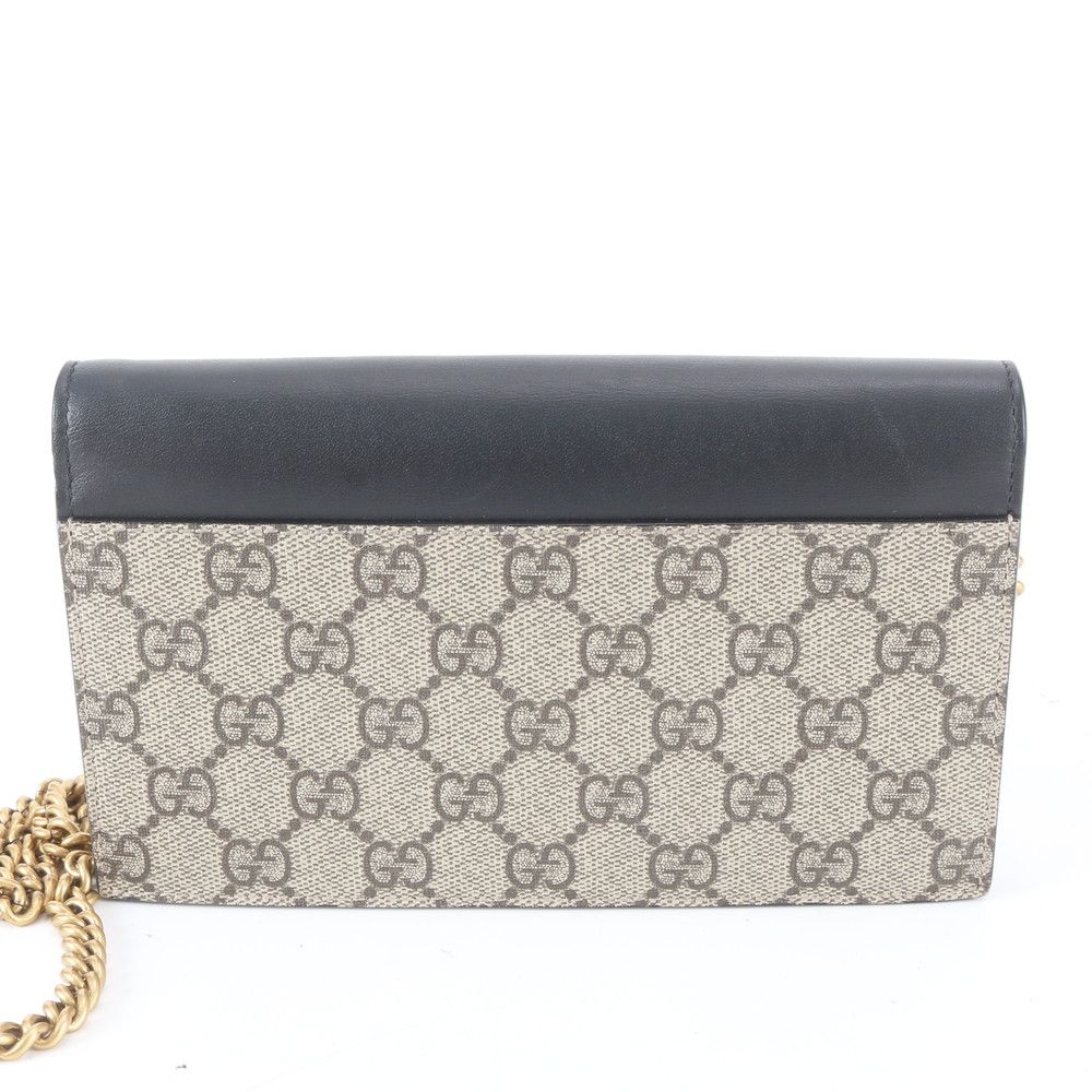 Gucci GG Supreme Chain Wallet Leather Crossbody — view 3