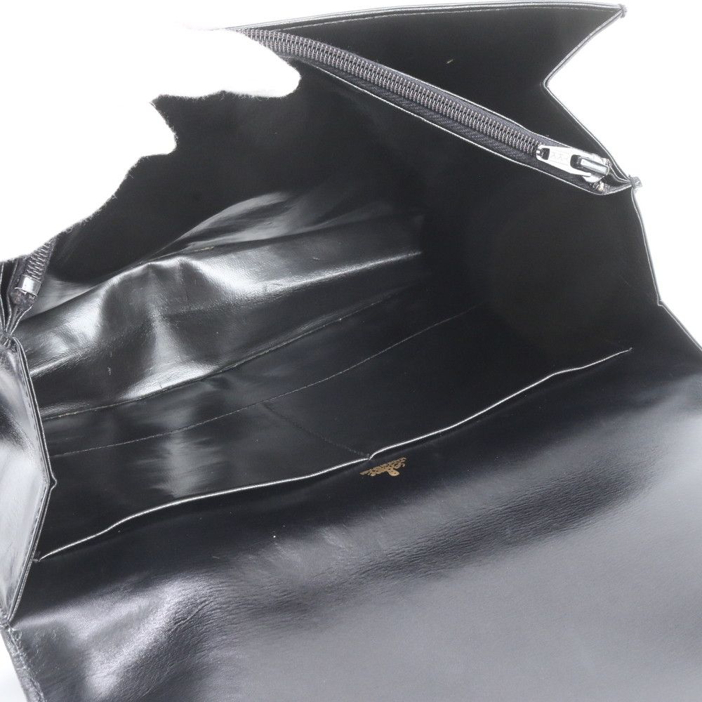 Loewe Leather 2-Way Shoulder Bag Tote Hand Black — view 6