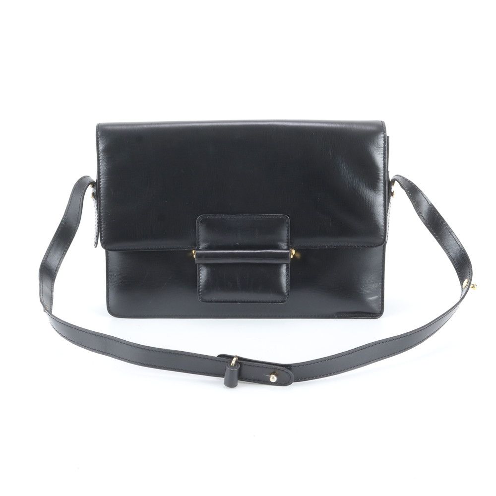 Loewe Leather 2-Way Shoulder Bag Tote Hand Black — view 3