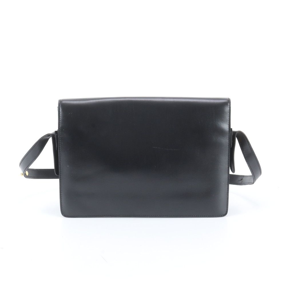 Loewe Leather 2-Way Shoulder Bag Tote Hand Black — view 5