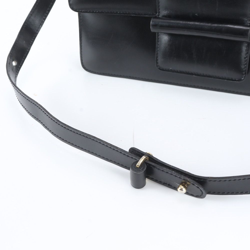 Loewe Leather 2-Way Shoulder Bag Tote Hand Black — view 4