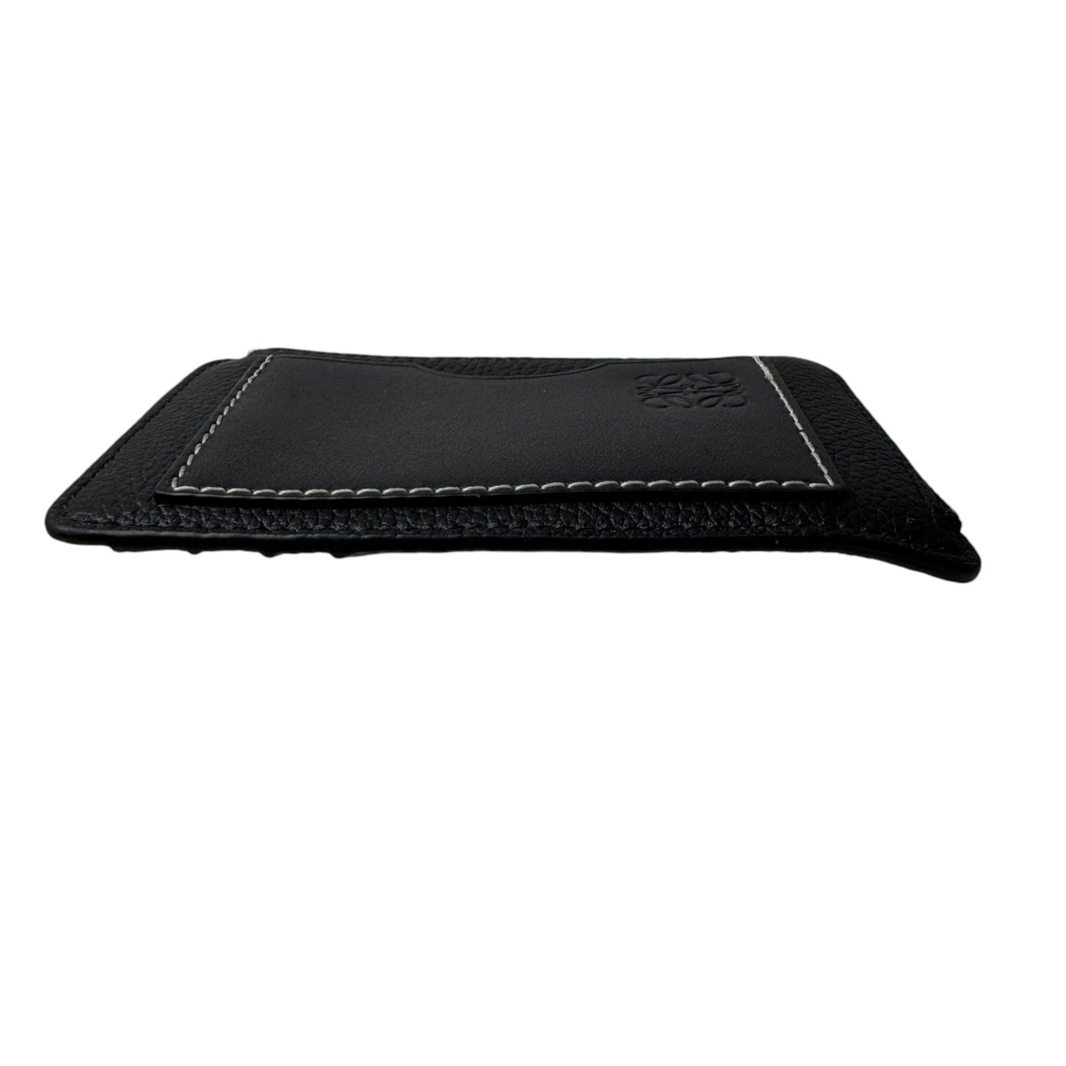 Loewe Anagram L-shaped Zipper Coin Purse Card Case Black — view 5