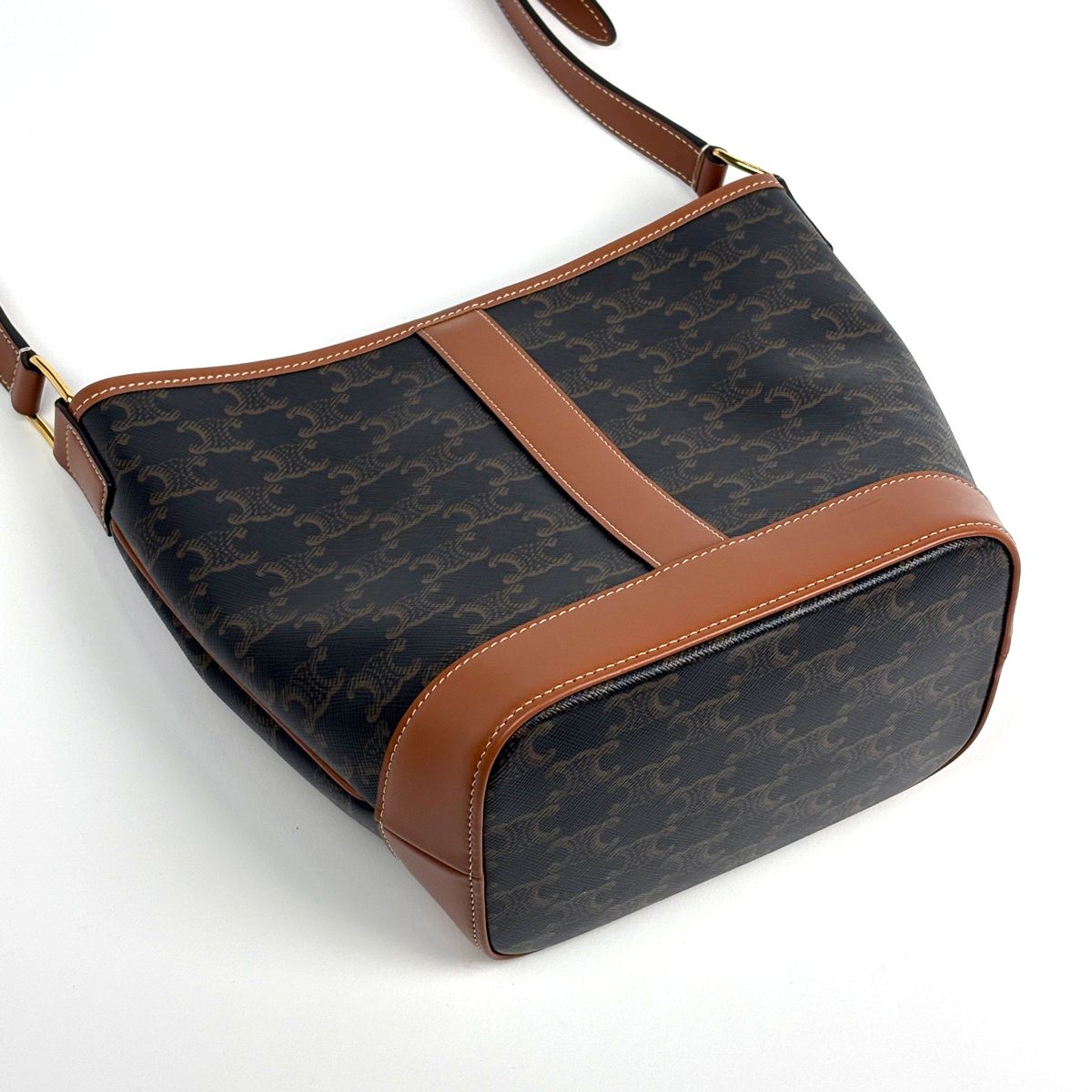 Celine Small Bucket Shoulder Bag Triomphe — view 2