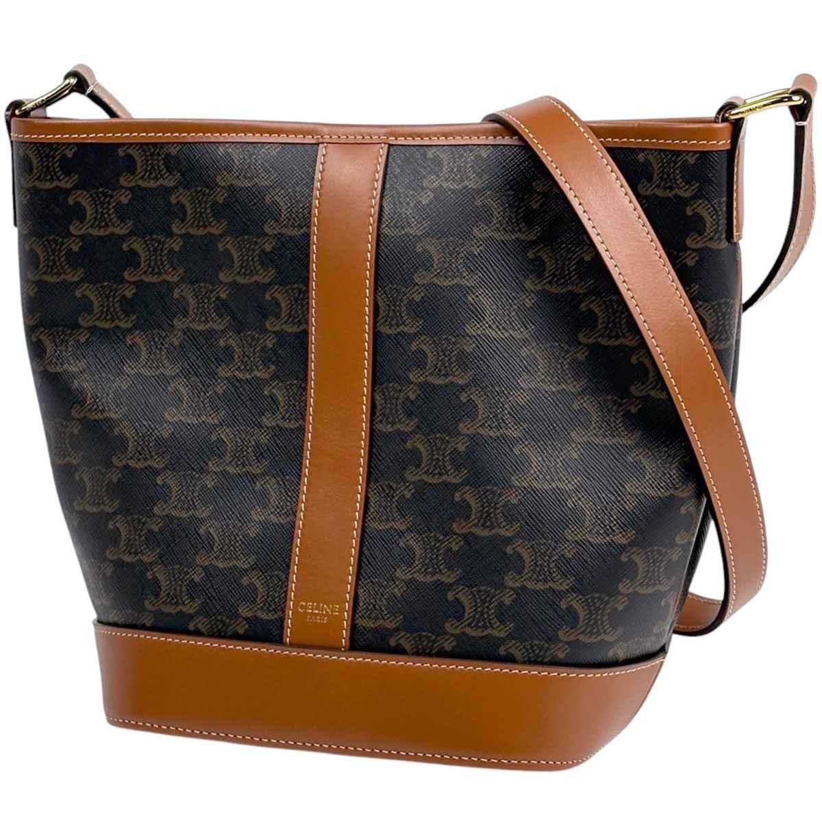 Celine Small Bucket Shoulder Bag Triomphe