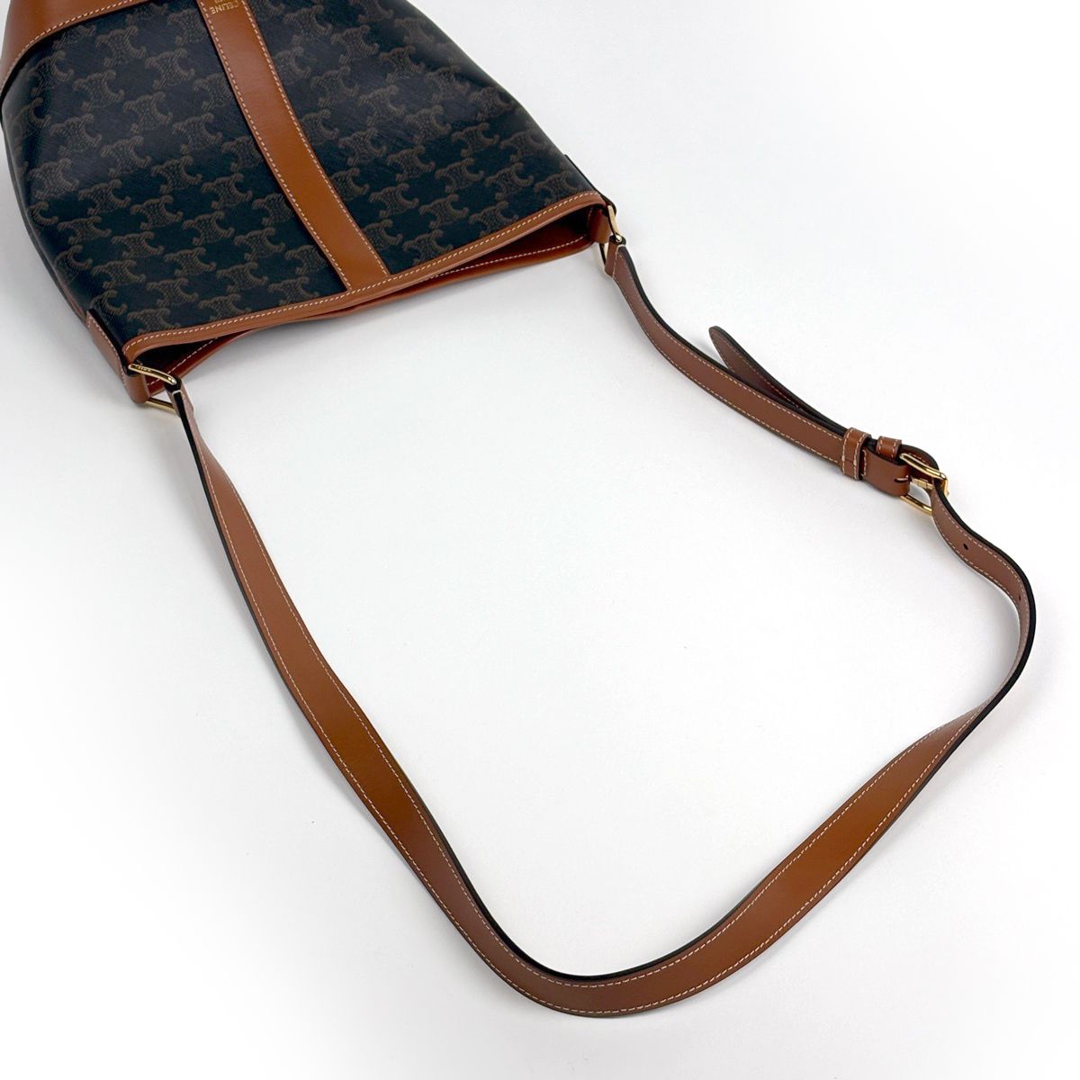 Celine Small Bucket Shoulder Bag Triomphe — view 7
