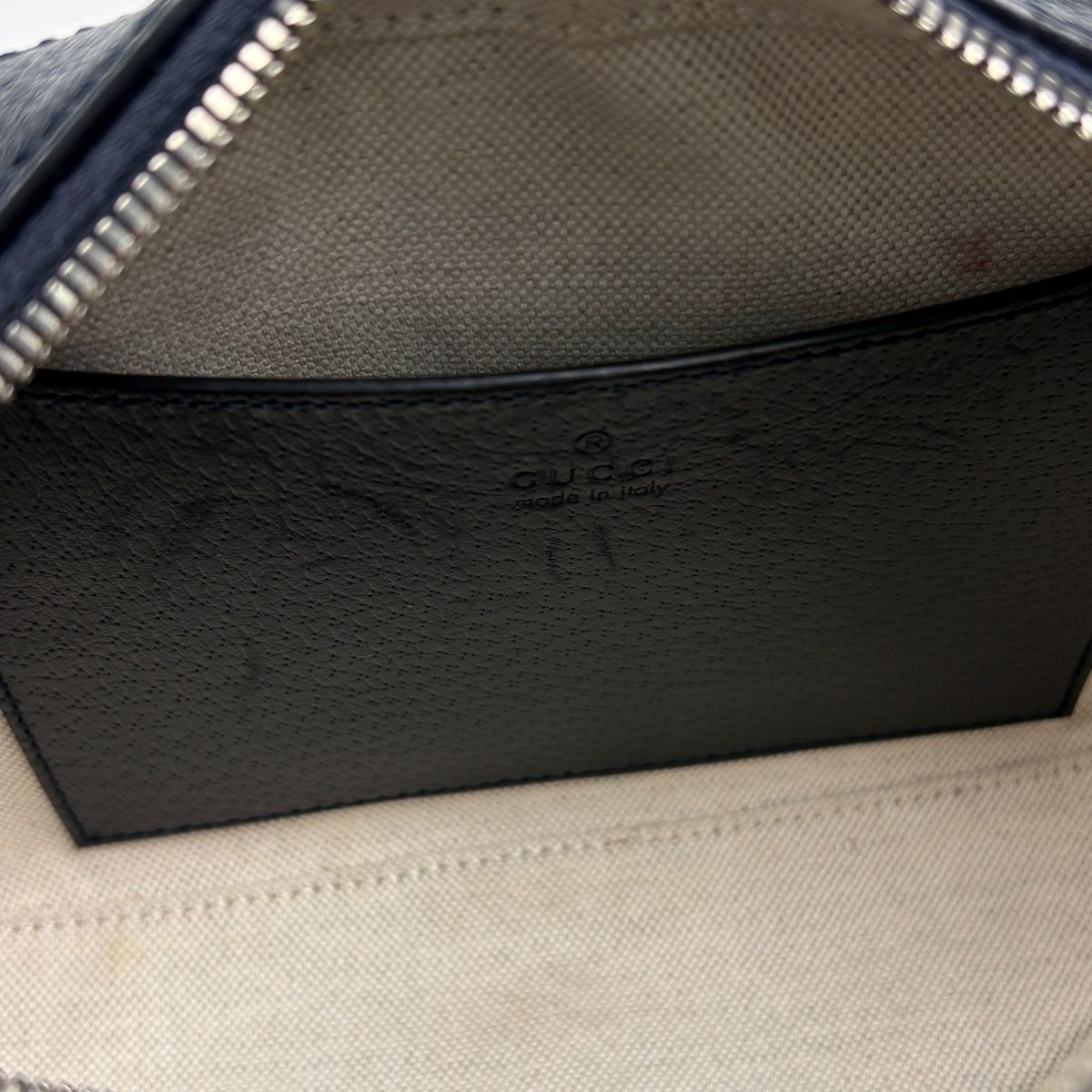 Gucci Shoulder Bag Ophidia Sherry Line Web Double GG Supreme Navy — view 7