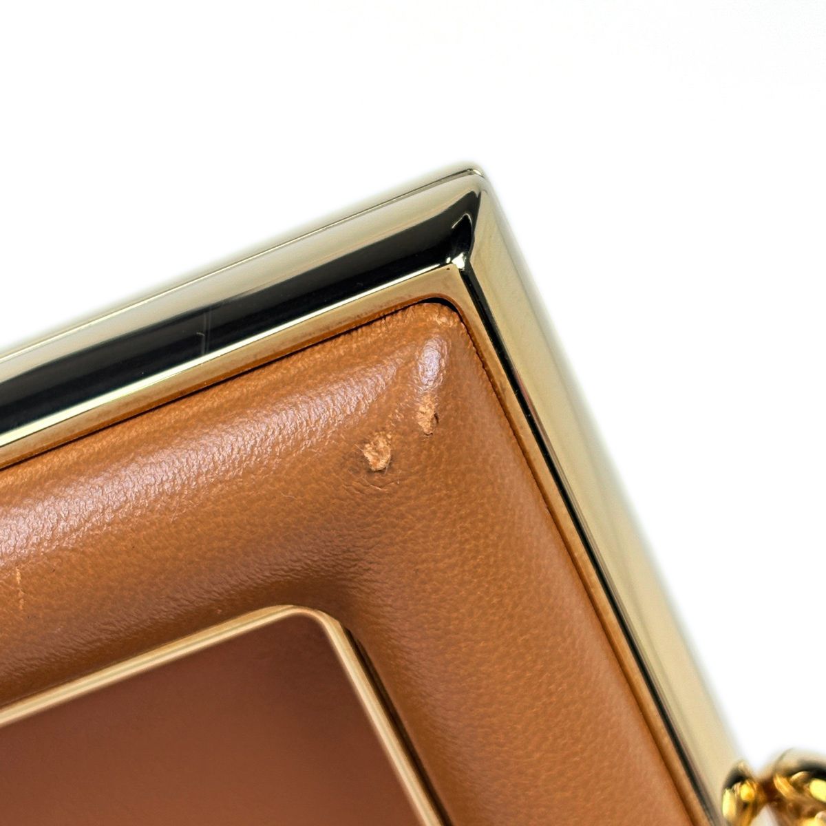 Fendi Shoulder Bag First Small 2-Way Leather Brown — view 5